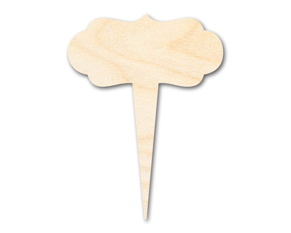 Unfinished Wood Garden Marker Stake | Craft Cutout | up to 12" DIY