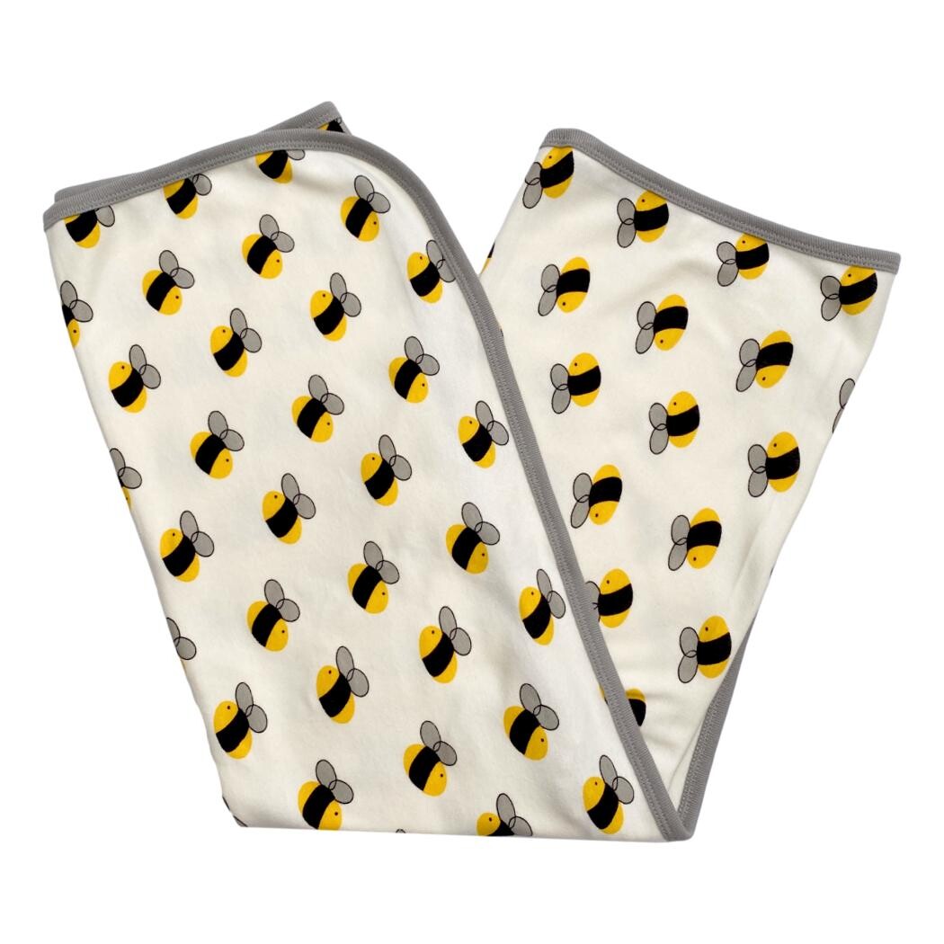 GOTS Certified Organic Cotton Blanket - Bee