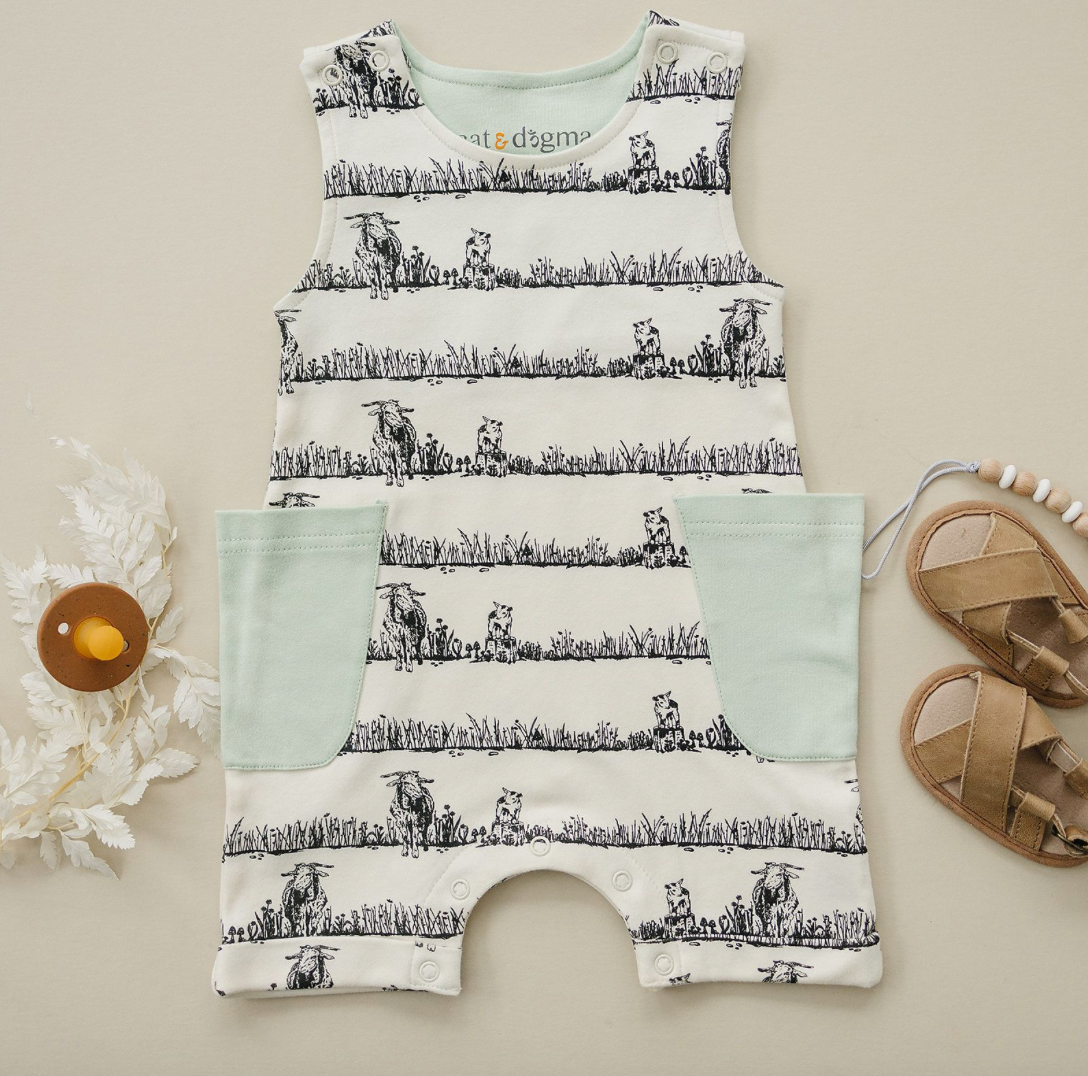 GOTS Certified Organic Cotton Sleeveless Romper - Billie & Kid