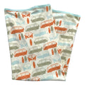 GOTS Certified Organic Cotton Blanket - Vintage Busses