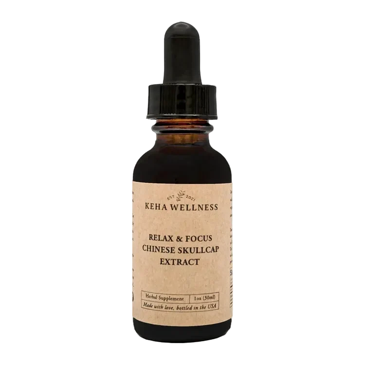 Relax & Focus — Chinese Skullcap Tincture | Organic Herbal Extract