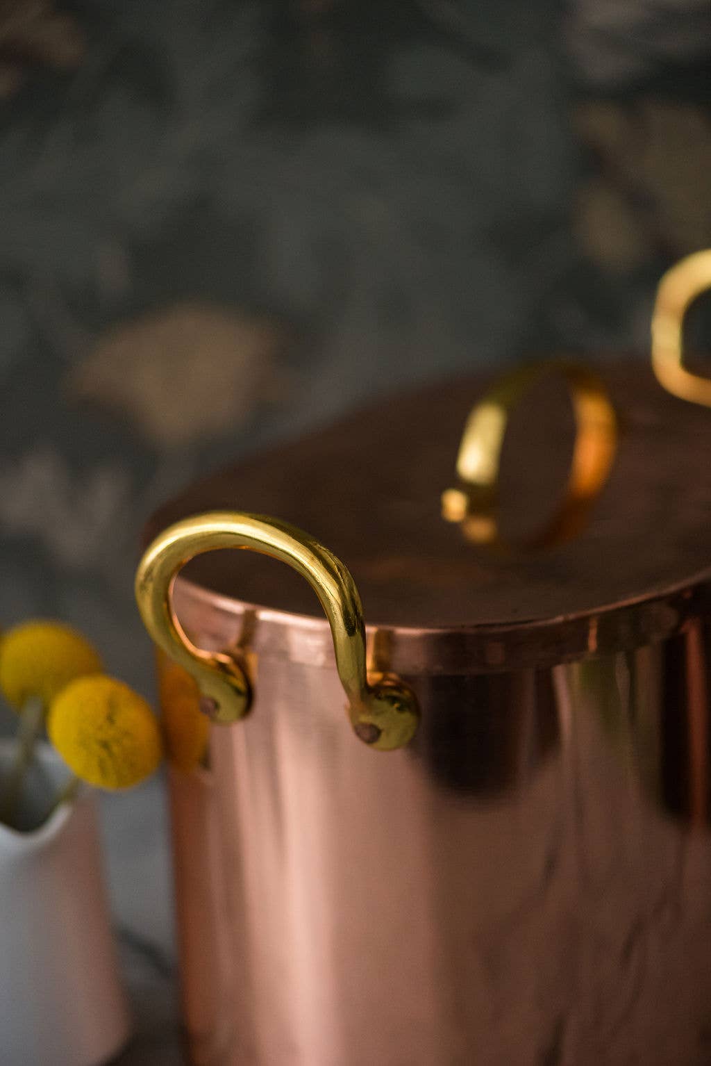 Copper Bread Box with Brass Handles – Vintage Kitchen Storage