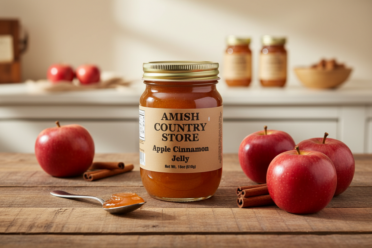 Old-Fashioned Apple Cinnamon Jelly (18oz) | Amish Country Store