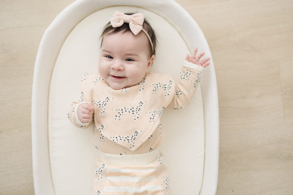 Organic Cotton Long Sleeve Bodysuit - Dalmatian