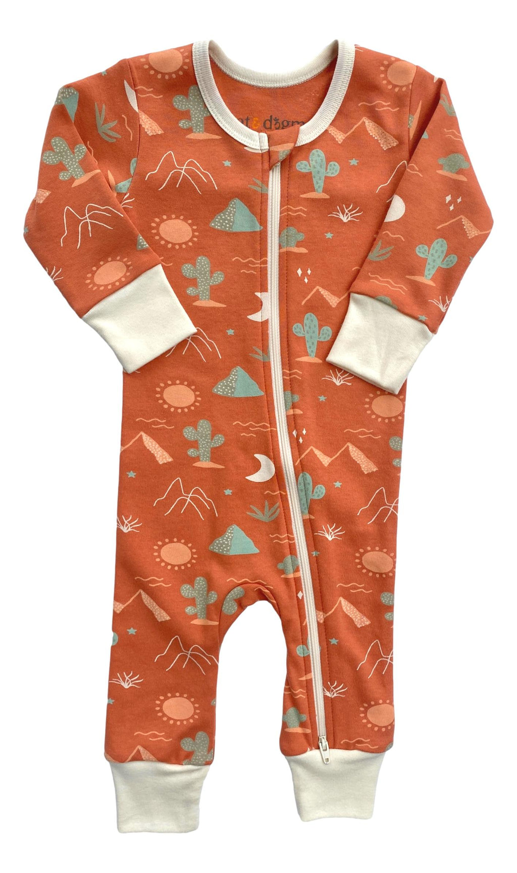 GOTS Certified Organic Cotton Zippy - Desert
