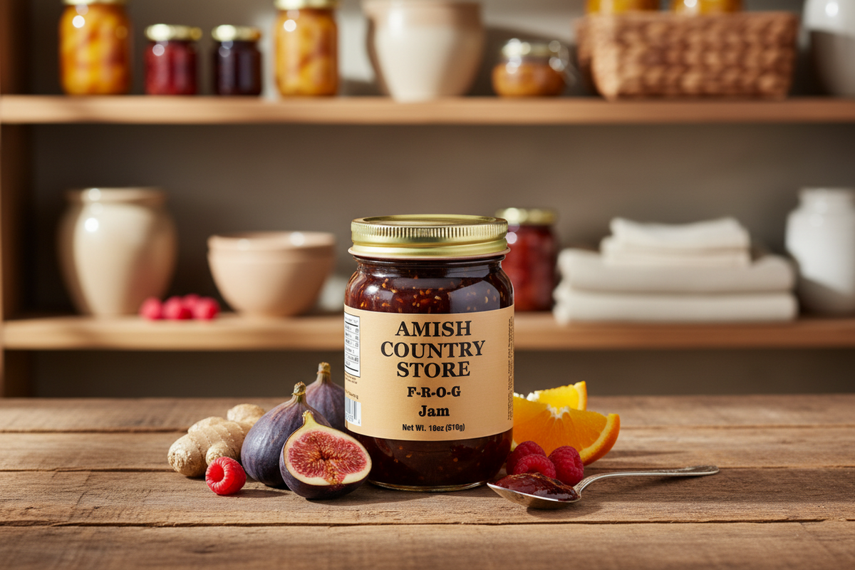 F.R.O.G. Jam | Fig, Raspberry, Orange & Ginger | 18 oz