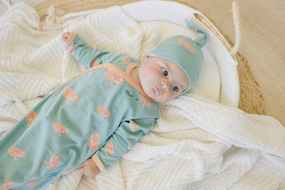GOTS Certified Organic Cotton Hat - Frog