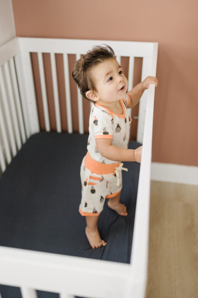 GOTS Certified Organic Cotton Short Sleeve Bodysuit - Gnome