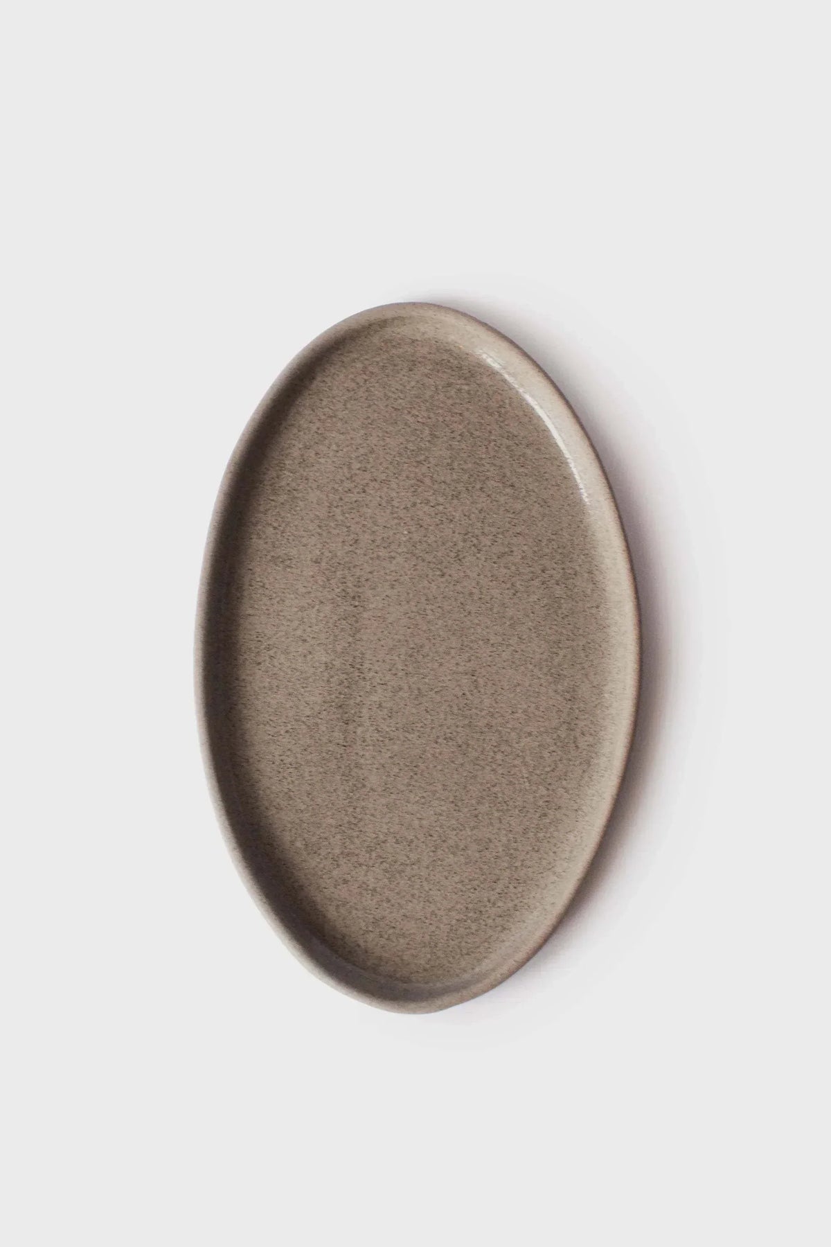 Handmade Stoneware Serving Platter "Concrete"