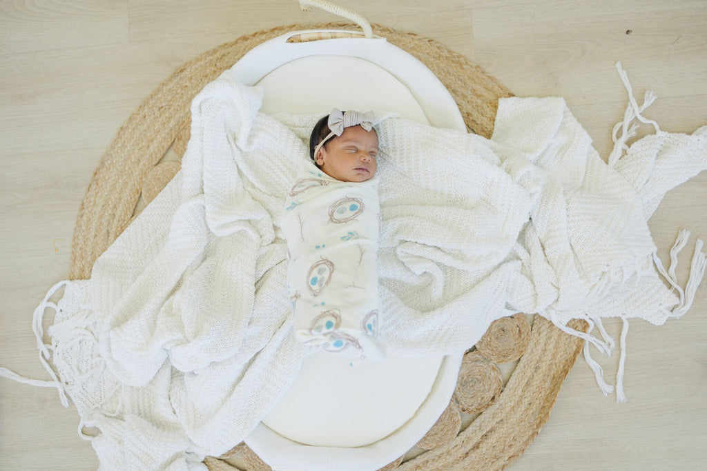 GOTS Certified Organic Cotton Blanket - Quail Nest