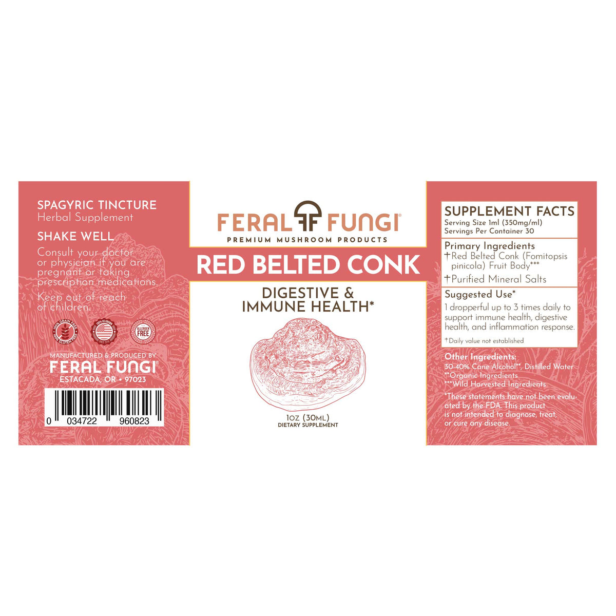 Red Belted Conk (Fomitopsis pinicola) Spagyric Tincture