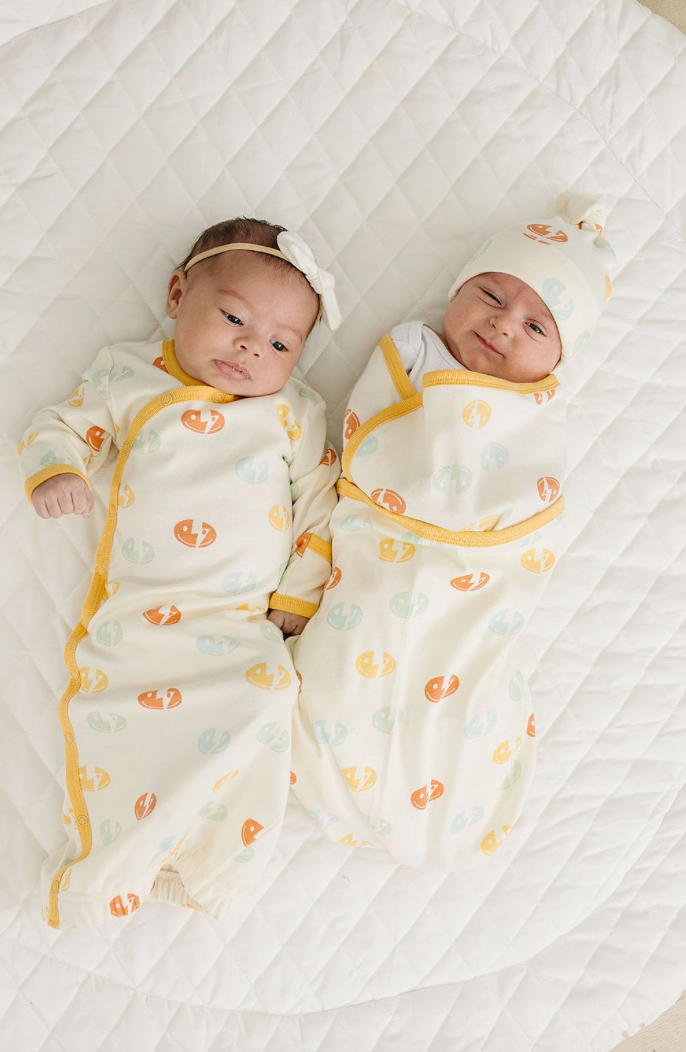 GOTS Certified Organic Cotton Blanket - Smiley Bolts