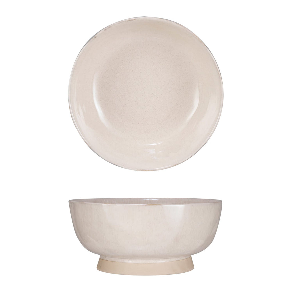 Stoneware Footed Pedestal Bowl 10" x 4.25" - Bloomingville