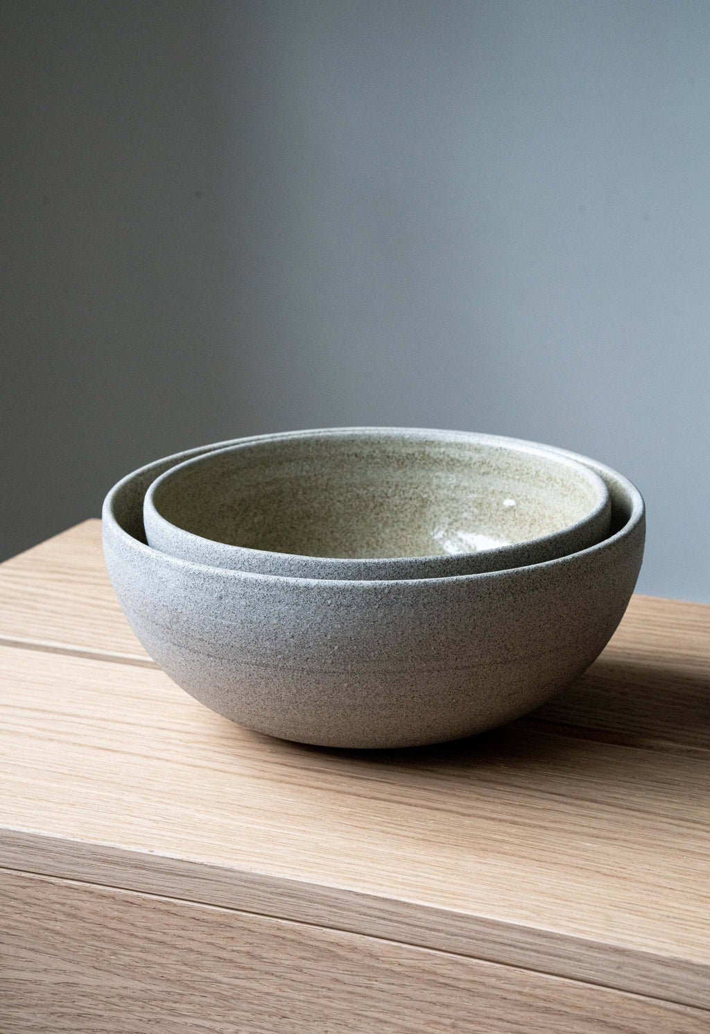 Stoneware Nesting Bowl Set "Concrete"