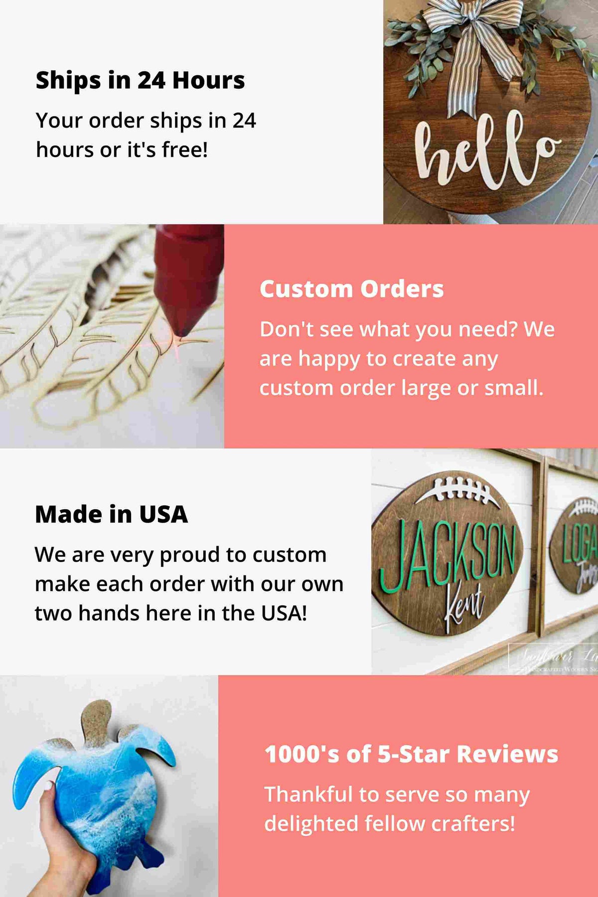 Unfinished Wood Garden Marker Stake | Craft Cutout | up to 12" DIY