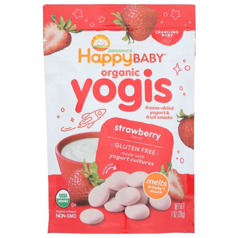 HAPPY BABY: Strawberry Yogis, 1 oz