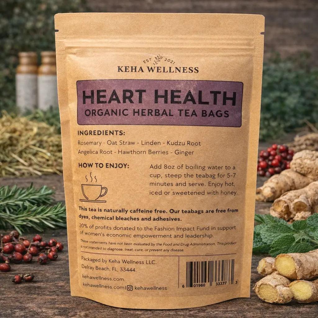 Hawthorn & Linden — Organic Herbal Tea Bags | Hawthorn, Linden, Rosemary & Kudzu Blend