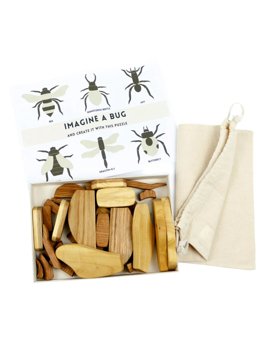 Imagine a Bug Natural Wood Set