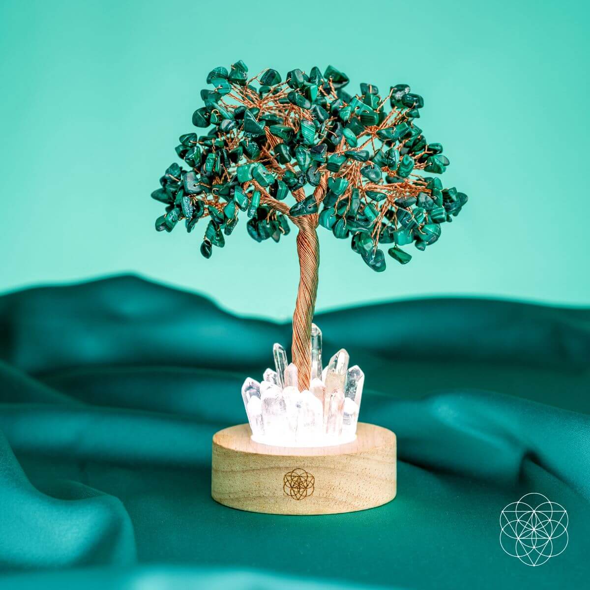 Malachite Anxiety Tree Lamp