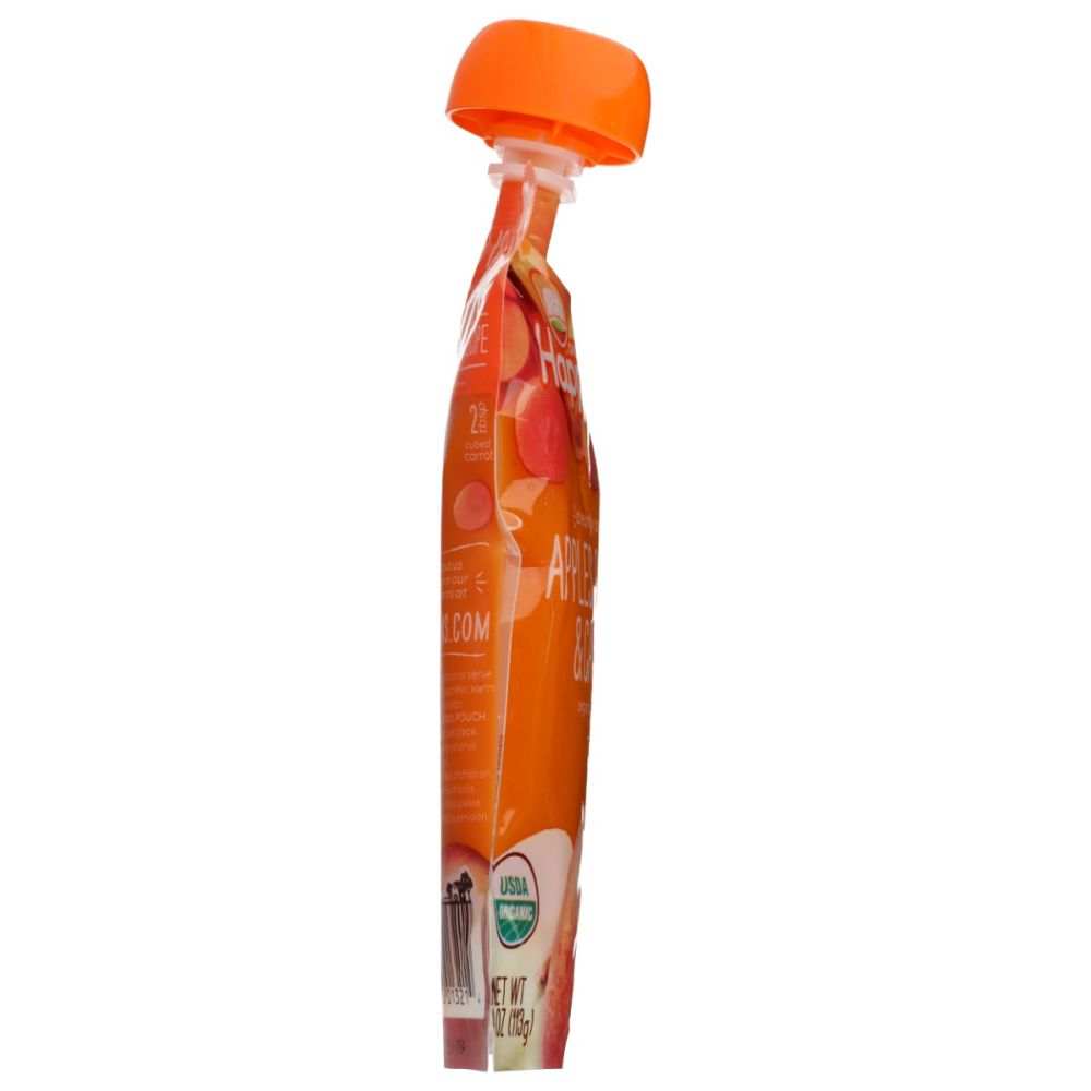 HAPPY BABY: Apples Pumpkin and Carrots Pouch, 4 oz