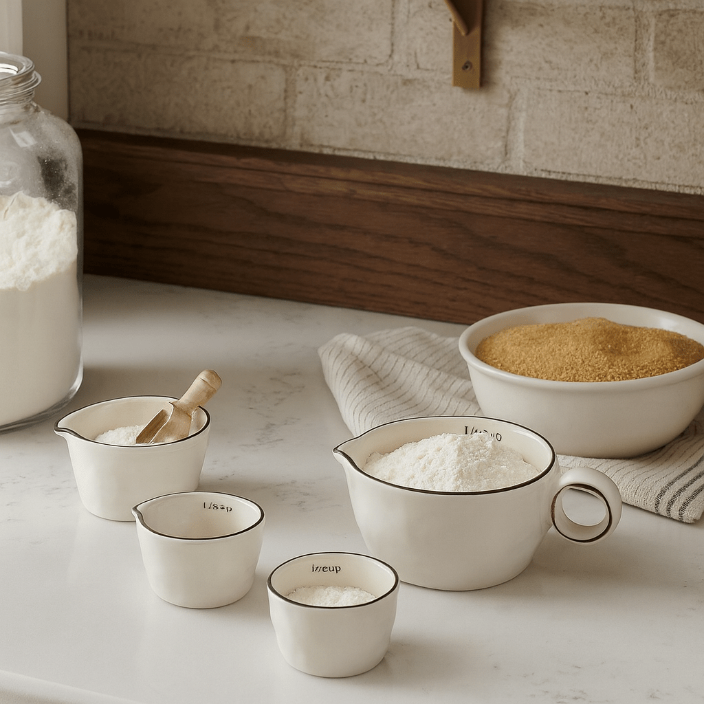 Stoneware Measuring Cups – Set of 4, Neutral Glaze